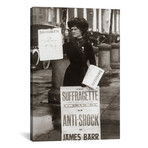 British Suffragette Woman Distributing Literature News // 1900s (18"W x 26"H x 0.75"D)