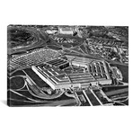 Aerial View Of Army Pentagon And Navy Annex Arlington // 1960s (26"W x 18"H x 0.75"D)