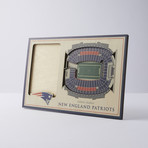 New England Patriots 3D Picture Frame