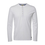 Niklas Long Sleeve Split Neck Henley // Bright White (2XL)