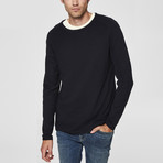 Blakes Crew Neck Sweater // Dark Sapphire (XL)