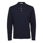 Timothy Long-Sleeve Polo // Night Sky (2XL)