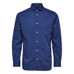 Walker Long-Sleeve Button-Up // Dark Blue (L)