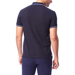 Double-Sided Polo // Dark Blue + Gray (M)