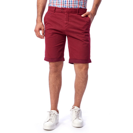 Cuffed Shorts // Claret Red (46)