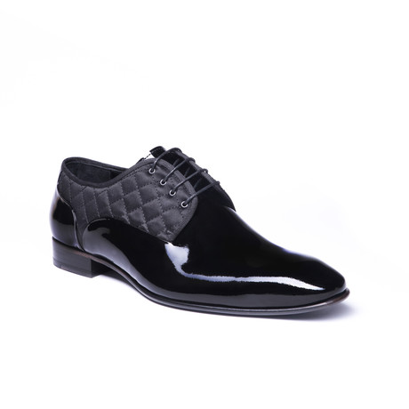 Quilted Top Leather Dress Shoe // Black (Euro: 40)