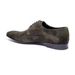 Suede Derby Shoe // Green Camo (Euro: 46)