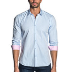 Joel Gingham Long Sleeve Shirt // Light Blue (XL)