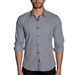 Woven Long Sleeve Shirt // White + Black (L)