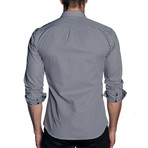 Woven Long Sleeve Shirt // White + Black (XL)