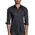 Woven Long Sleeve Shirt // Black (XL)