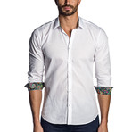 Woven Long Sleeve Shirt // White Floral (XL)