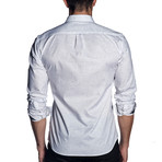 Zack Long Sleeve Shirt // White + Black Cuff (S)