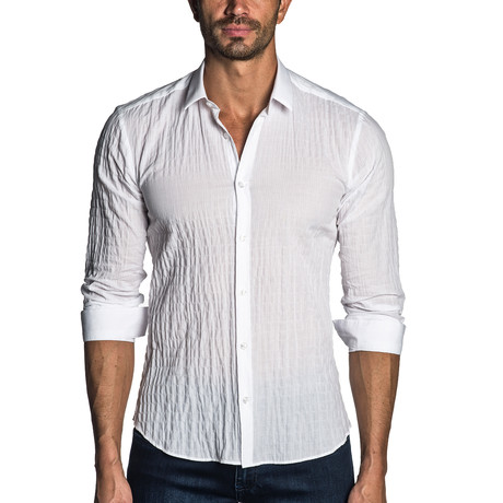 Vince Long Sleeve Shirt // White (S)