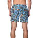 Swim Trunks // Blue Paisley (M)
