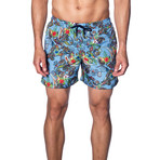 Swim Trunks // Blue Paisley (M)