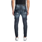 Skinny Stretch Jeans // Navy (36WX32L)