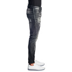 Skinny Stretch Jeans // Charcoal (36WX32L)