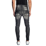 Skinny Stretch Jeans // Charcoal (34WX32L)
