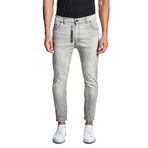 Skinny Stretch Jeans // Light Gray (34WX32L)