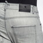 Skinny Stretch Jeans // Light Gray (38WX32L)