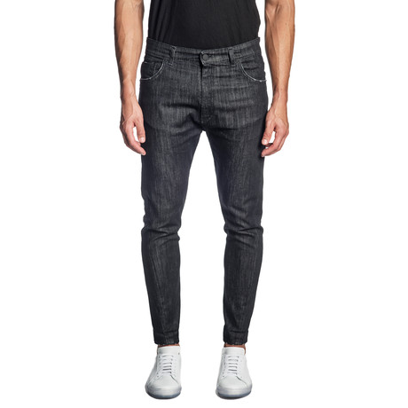 Skinny Stretch Jeans // Black (30WX32L)