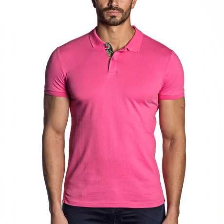 Knit Polo // Fuchsia (S)