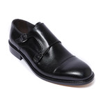 Toe Cap Monk Strap // Black (Euro: 46)