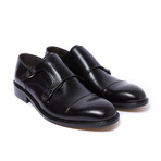 Toe Cap Monk Strap // Black (Euro: 46)