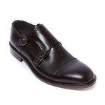 Toe Cap Monk Strap // Dark Brown (Euro: 44)