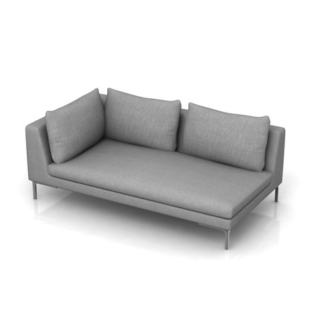 One Arm Sofa RSF (Cassina Canvas Charcoal)