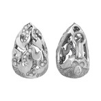 Magerit Fire Cupula 18k White Gold Diamond Earrings