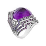 Stephen Webster Lady Stardust 18k White Gold Multi-Stone Ring // Ring Size: 6.25