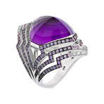 Stephen Webster Lady Stardust 18k White Gold Multi-Stone Ring // Ring Size: 7.5