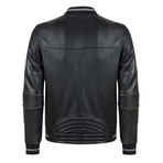 Outer Leather Jacket // Black (XL)