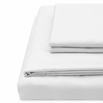 Sateen Bed Sheets // White (Twin)