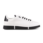 Maverick Sneaker // White + Black (Euro: 43.5)