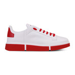 Ali Sneaker // White + Red (Euro: 41.5)