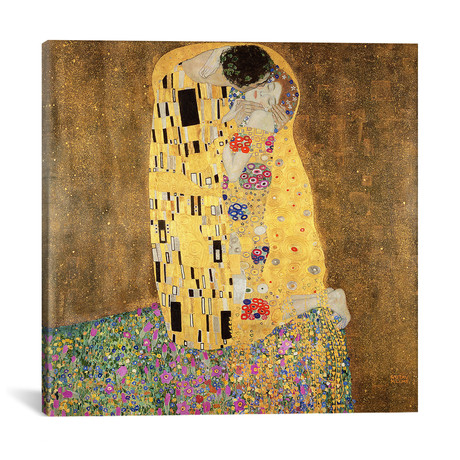 The Kiss // Gustav Klimt // Square (18"W x 18"H x 0.75"D)