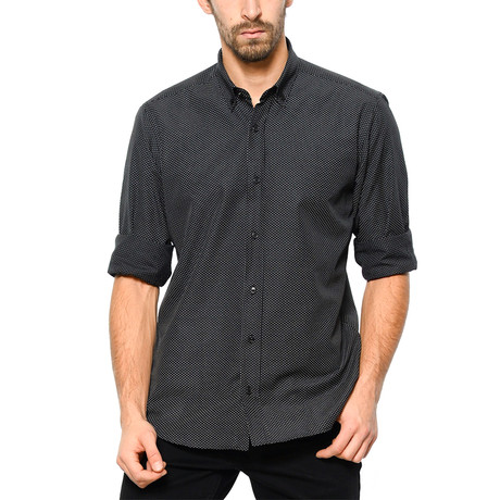 G596 Button-Up Shirt // Black (S)