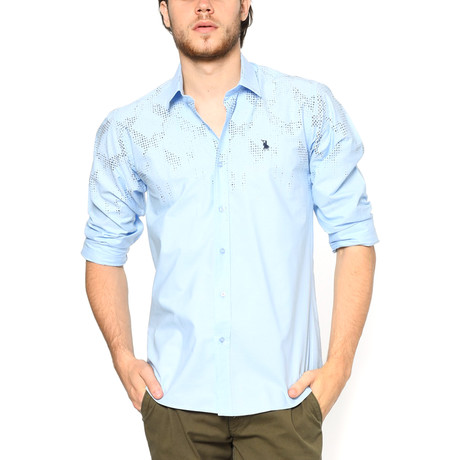 G627 Button-Up Shirt // Blue (S)