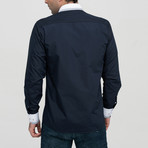 Nathaniel Button-Up Shirt // Dark Blue (Medium)