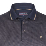 Briggs SS Polo Shirt // Navy + Brown (L)