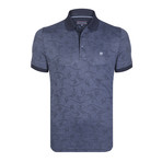 Quincy Short-Sleeve Polo Shirt // Navy + Blue (XL)
