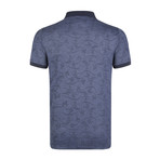 Quincy Short-Sleeve Polo Shirt // Navy + Blue (L)