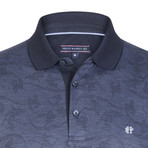 Quincy Short-Sleeve Polo Shirt // Navy + Blue (S)