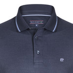 Blair SS Polo Shirt // Navy + Indigo (3XL)