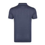 Blair SS Polo Shirt // Navy + Indigo (S)