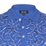 Yates Short Sleeve Polo Shirt // Sax (L)