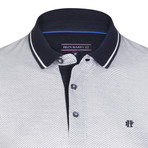 Kingsley SS Polo Shirt // Navy + Sax (XL)